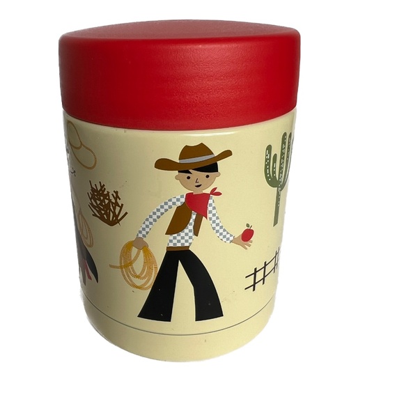NOW Western Cowgirl Thermos Food Jar Insulated Container Cold/Hot Rootin' Tootin - Picture 2 of 11